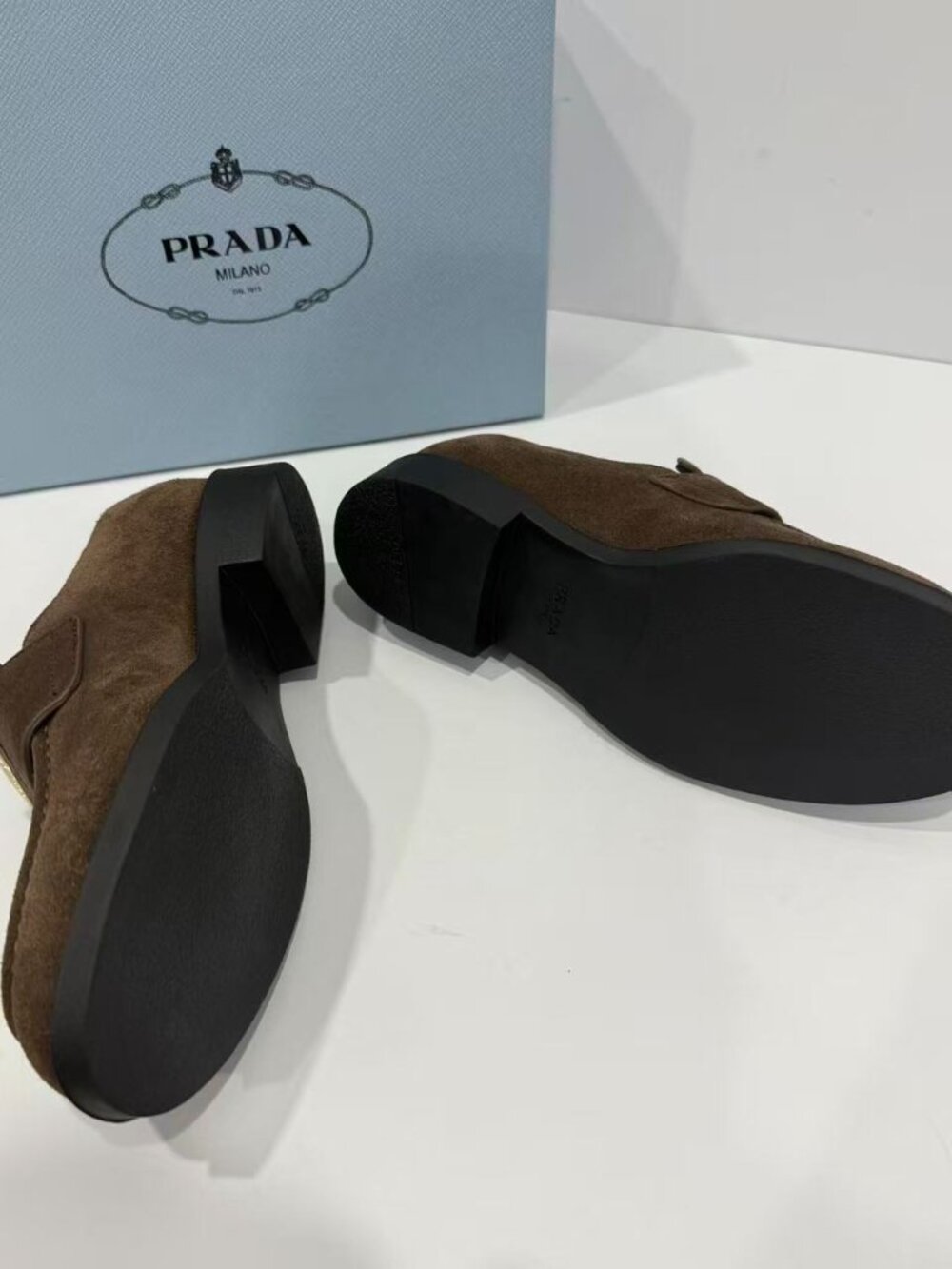 Prada Women's Brown Loafers - Picture 3 of 6